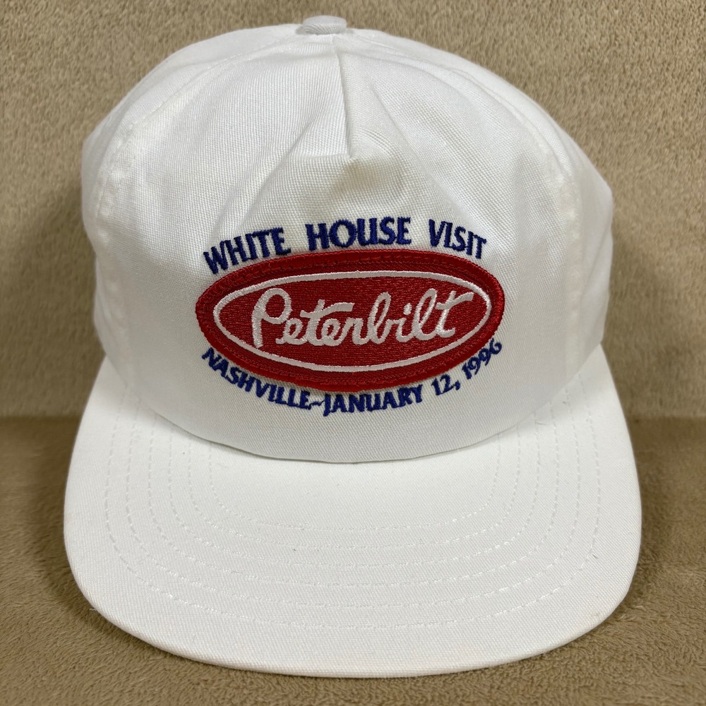 VTG Peterbilt Trucker Hat 1996 Presidential Visit to Nashville,‎ Park Ave Rare